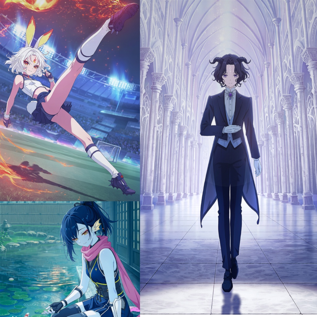 幻想キャラクターイラスト集｜忍び姫・炎のストライカー・白銀の執事