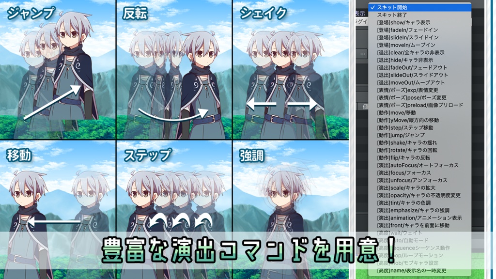 立ち絵プラグイン『TRP_SkitMZ』(for RPGツクールMZ)