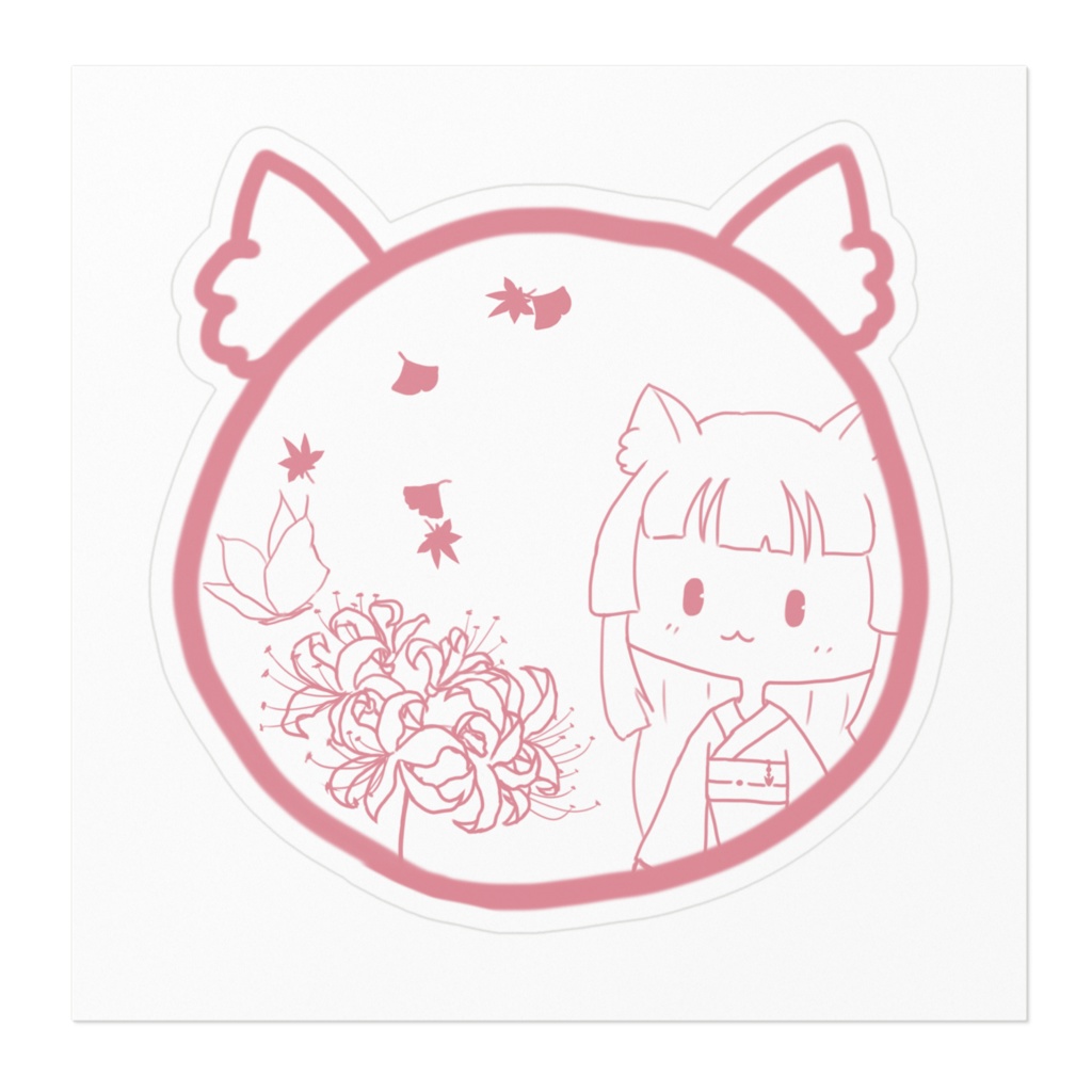 紅緋ステッカー