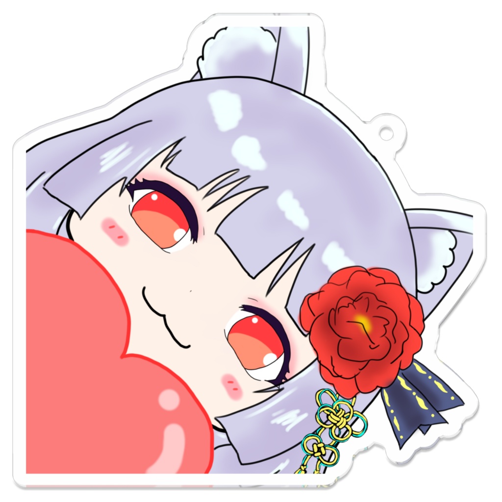 紅緋ハートアクキー