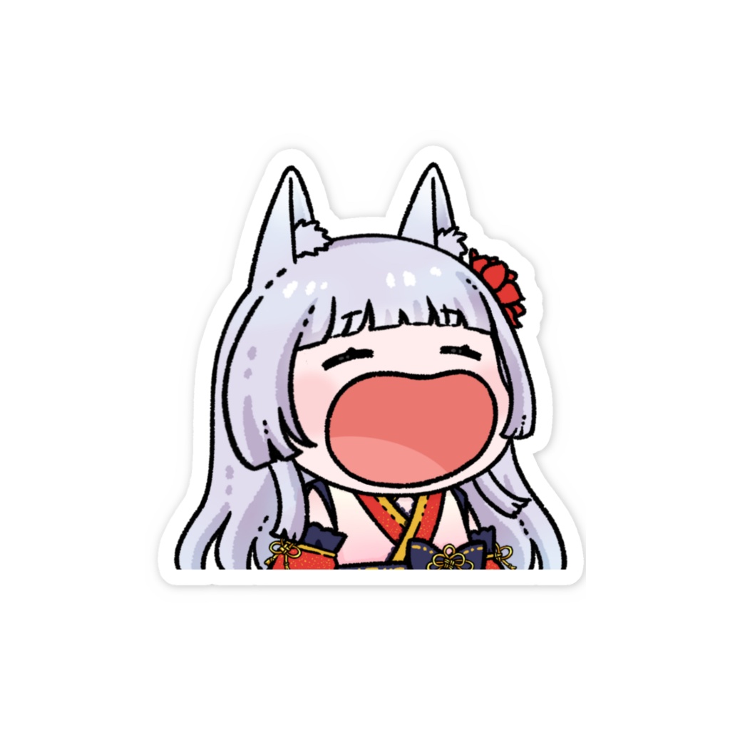 ぱくぱくステッカー