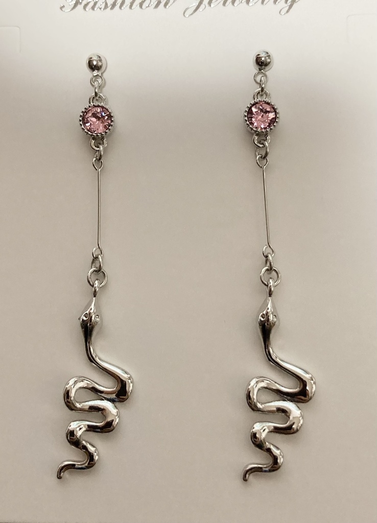 おばみつイメージピアス　ラウンド・シンプル蛇ver.