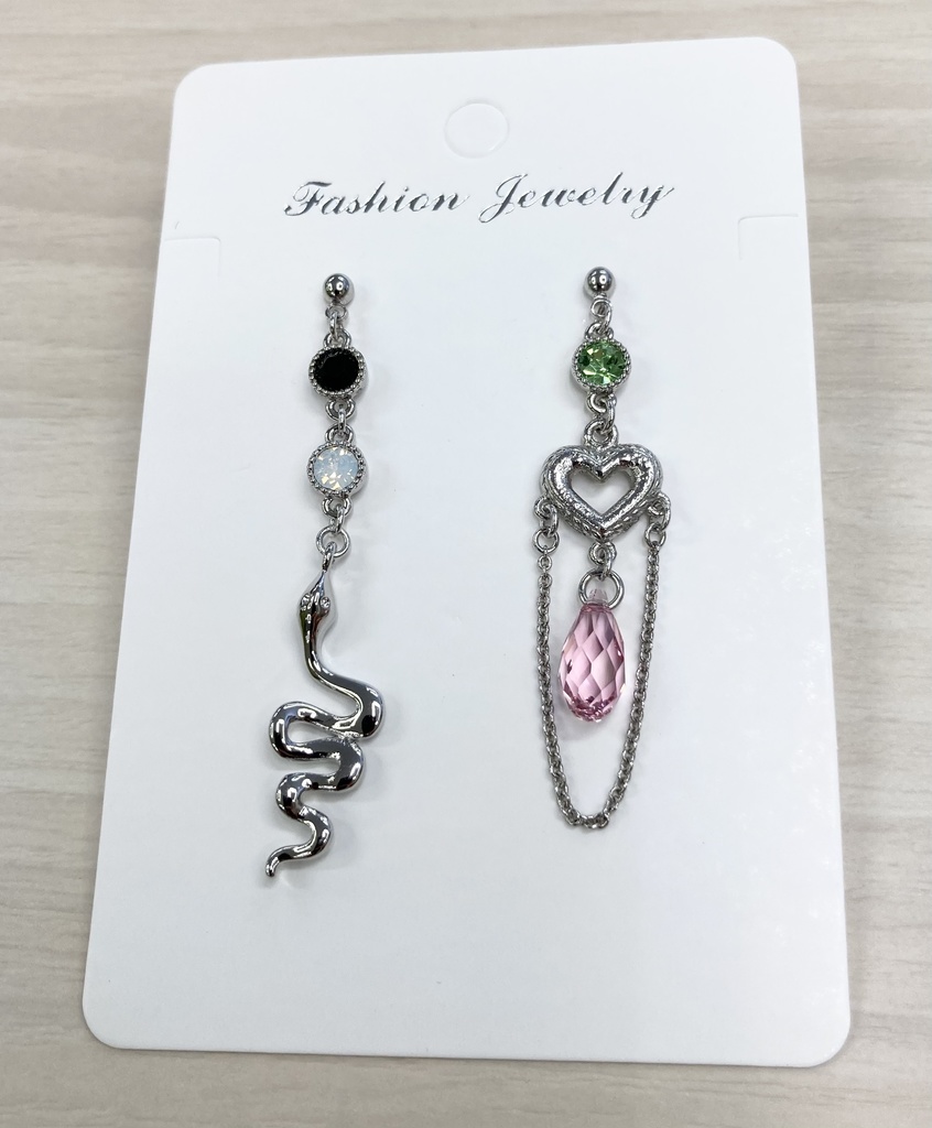 蛇恋アシンメトリー　ハート銀色ver.