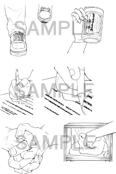 手・脚カット①詰め合わせ(34カット)