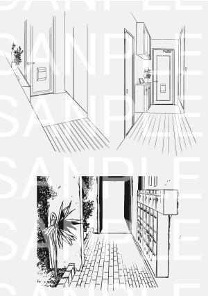 【無料】アパートA-3×10カット