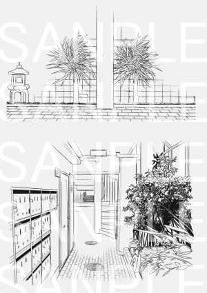 【セット】アパートA1~A5×73カット+自転車(おまけ)