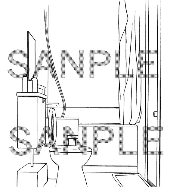 【セット】アパートA1~A5×73カット+自転車(おまけ)