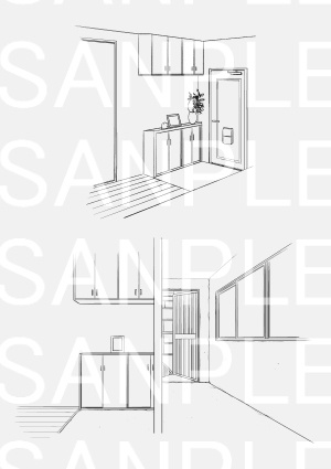 【セット】アパートA1~A5×73カット+自転車(おまけ)