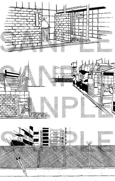 【セット】アパートA1~A5×73カット+自転車(おまけ)