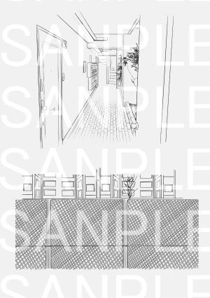 【セット】アパートA1~A5×73カット+自転車(おまけ)