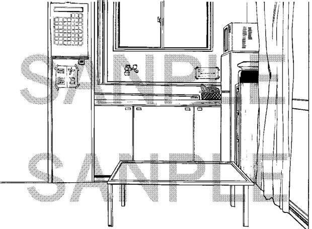 【セット】アパートA1~A5×73カット+自転車(おまけ)