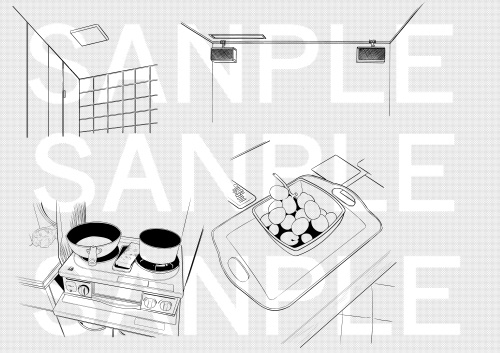 天井②(他時間経過コマ)×19カット