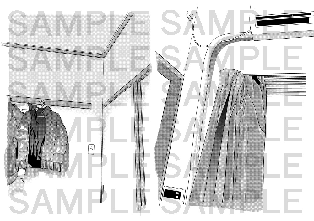 天井③(他時間経過コマ)×14カット(トーン)
