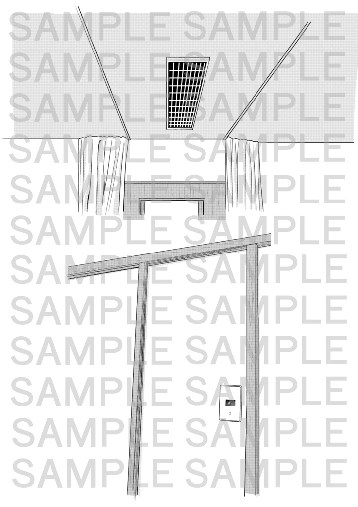天井③(他時間経過コマ)×14カット(トーン)