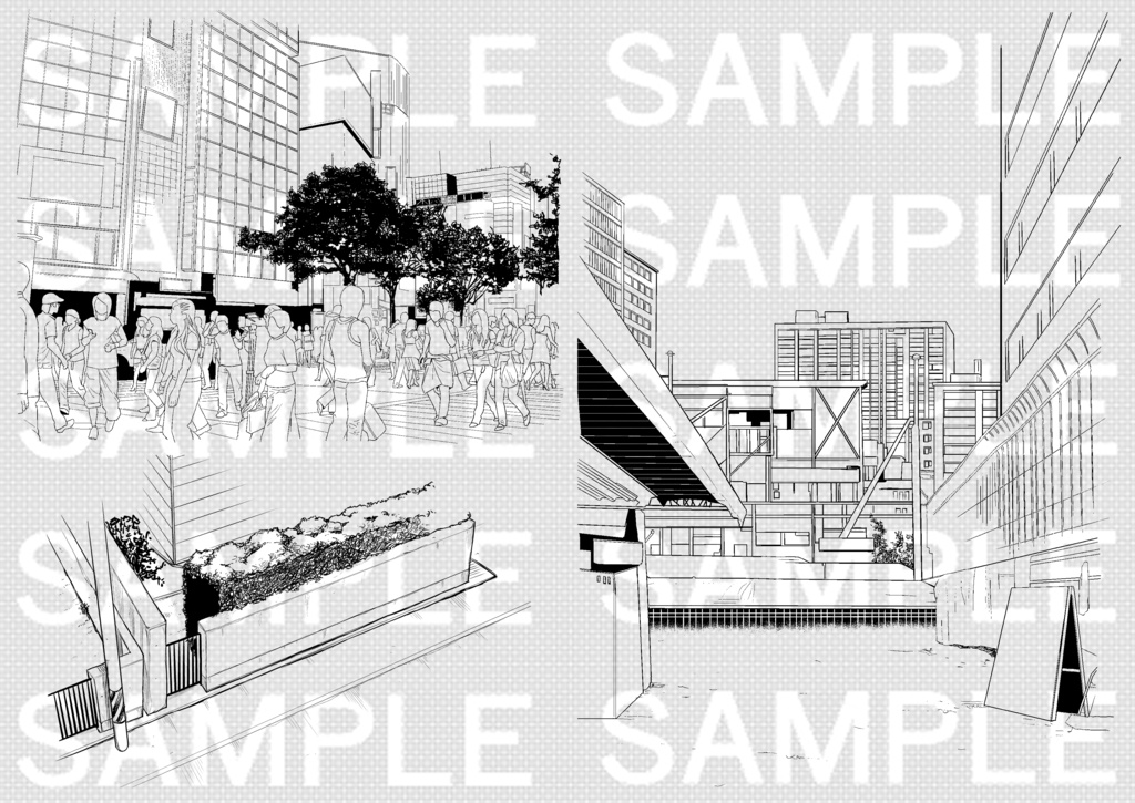 都会①×21カット