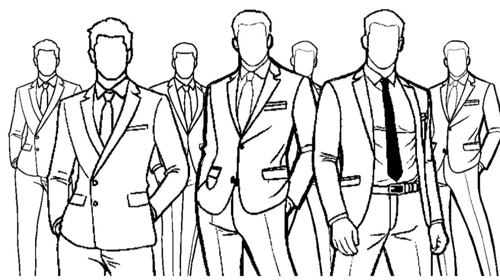 モブ(男スーツと女)①×38体