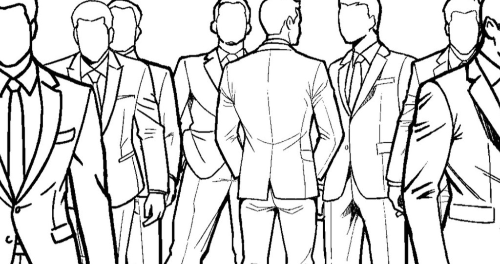 モブ(男スーツと女)①×38体