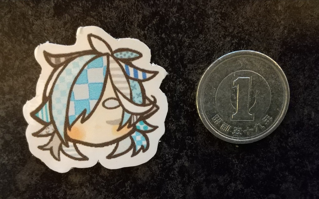 ちみちみしょくいんさんフレークシール