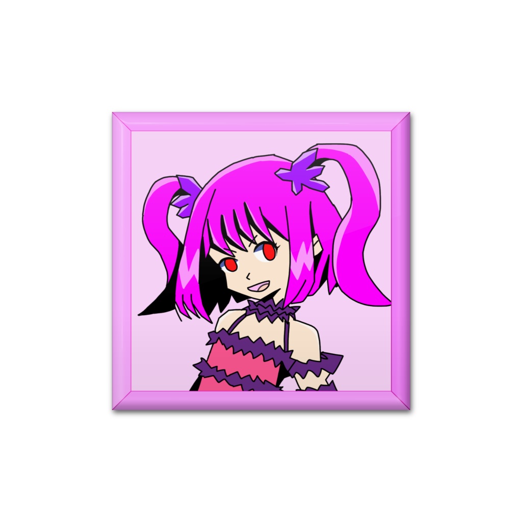 擬人化バッジ　アカネママ