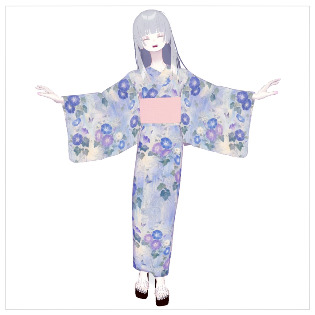 【3D衣装】浴衣セット(Pochi対応)