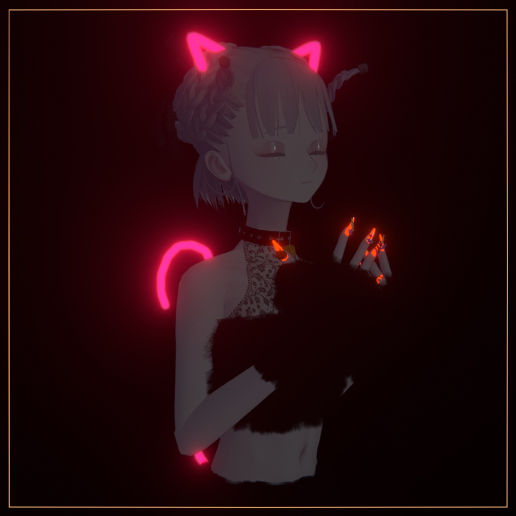【3D衣装】ハロウィン仮装・黒猫(Pochi対応)