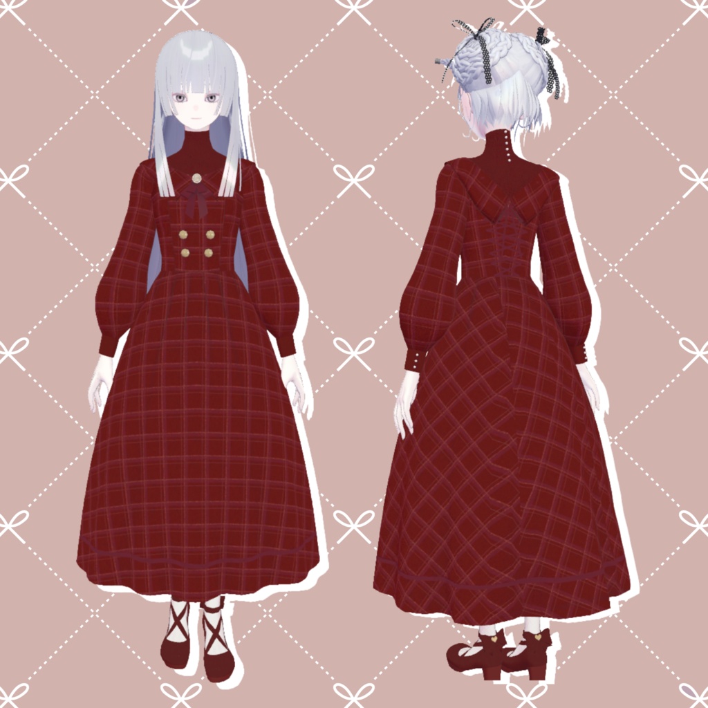 【3D衣装】クラシカルロリータ ワンピース(Pochi対応)