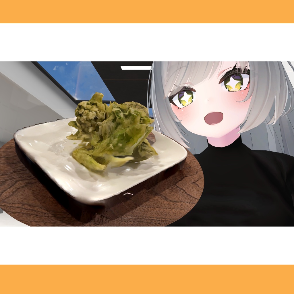【VRChat向け】ふきのとうの天ぷら・蕗の薹・山菜天ぷら/fukinoto tempura
