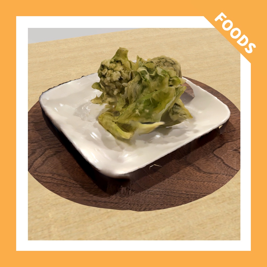 【VRChat向け】ふきのとうの天ぷら・蕗の薹・山菜天ぷら/fukinoto tempura