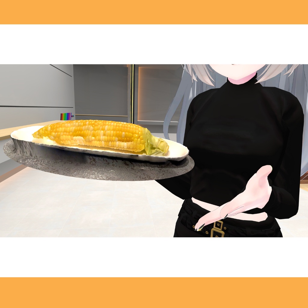 【VRChat向け】とうもろこし・トウモロコシ・コーン/corn on the cob