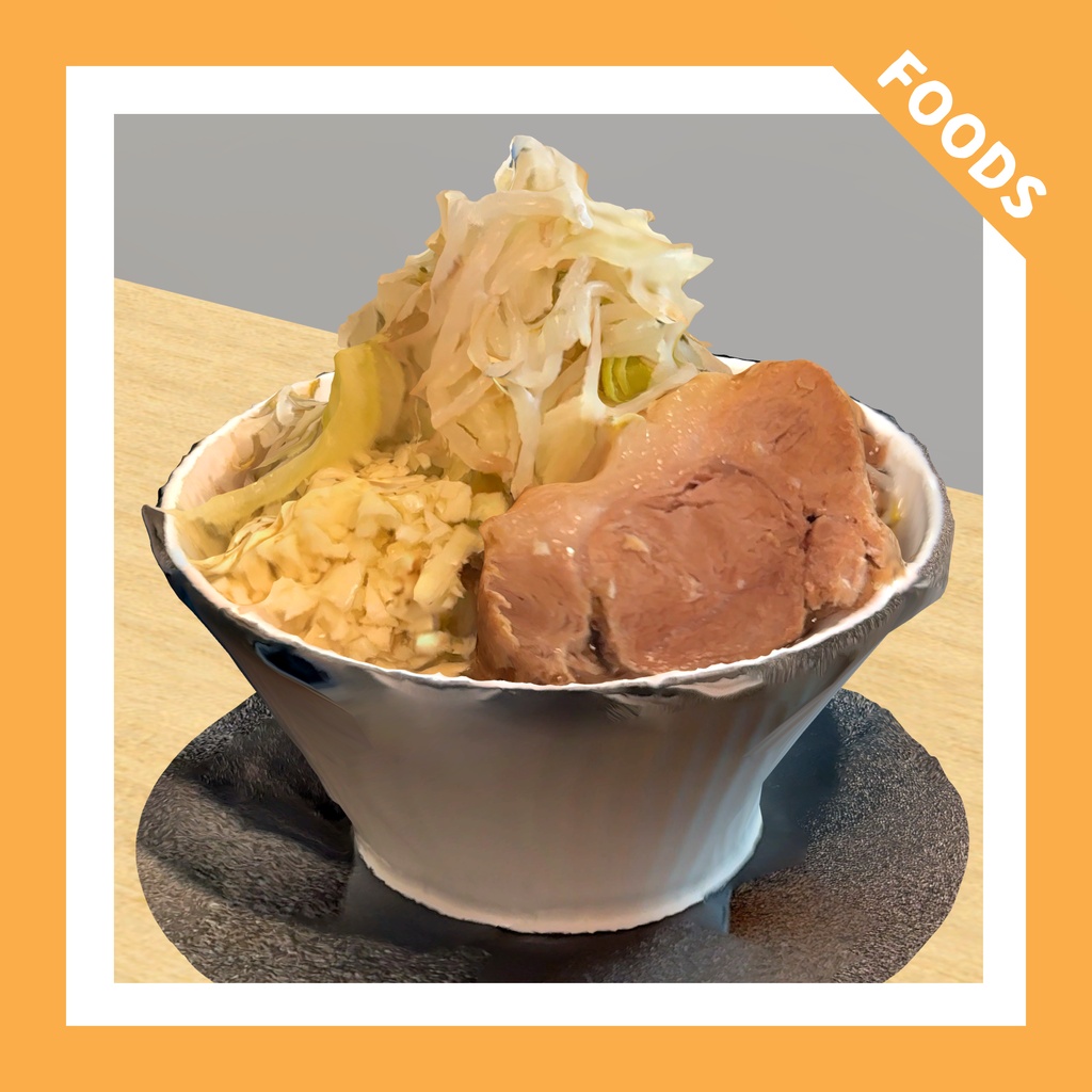 【VRChat向け】二郎系ラーメン / Jiro-Style Ramen