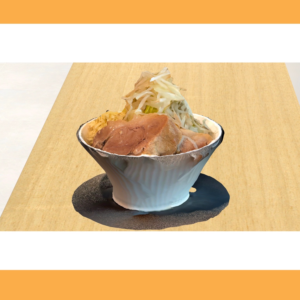 【VRChat向け】二郎系ラーメン / Jiro-Style Ramen