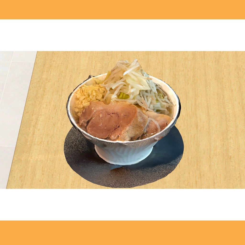 【VRChat向け】二郎系ラーメン / Jiro-Style Ramen
