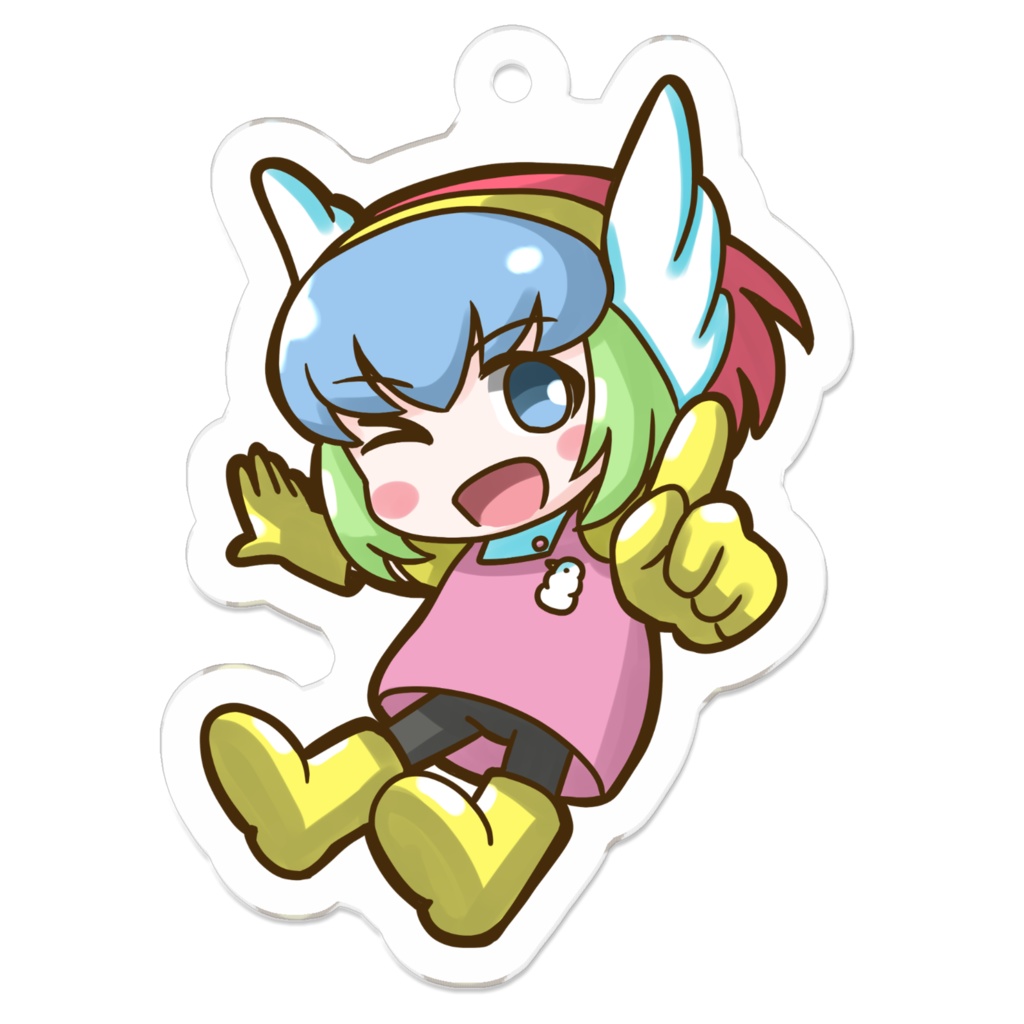 オパ子アクリルキーホルダー