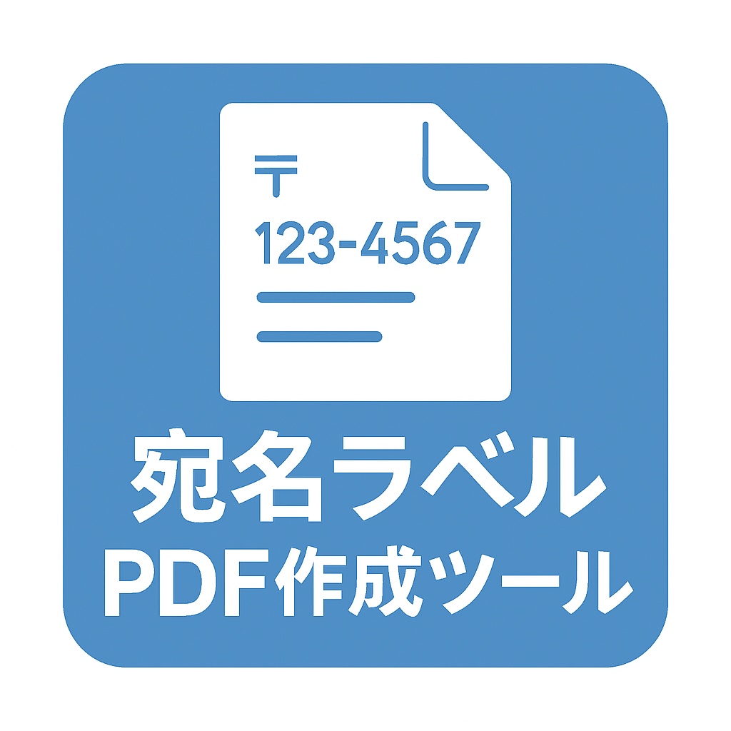 📦 A4ラベル対応|宛名ラベルPDF作成ツール【24面・12面/Excel・CSV対応】