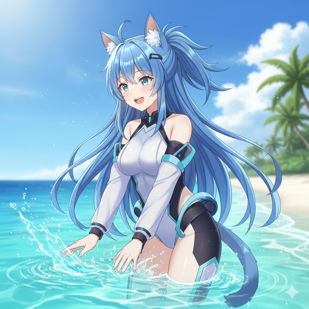 ブルーの猫 pngtubeur | シンプルパック 