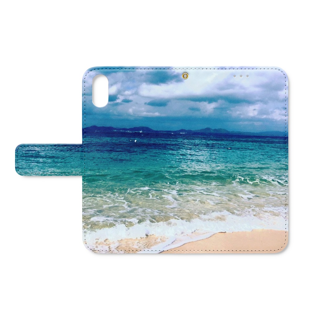 沖縄の海iPhone7.8手帳型ケース