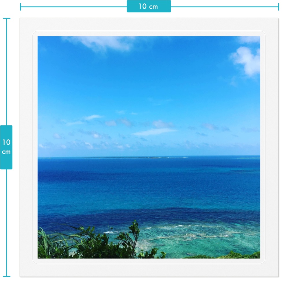 沖縄の海ステッカー