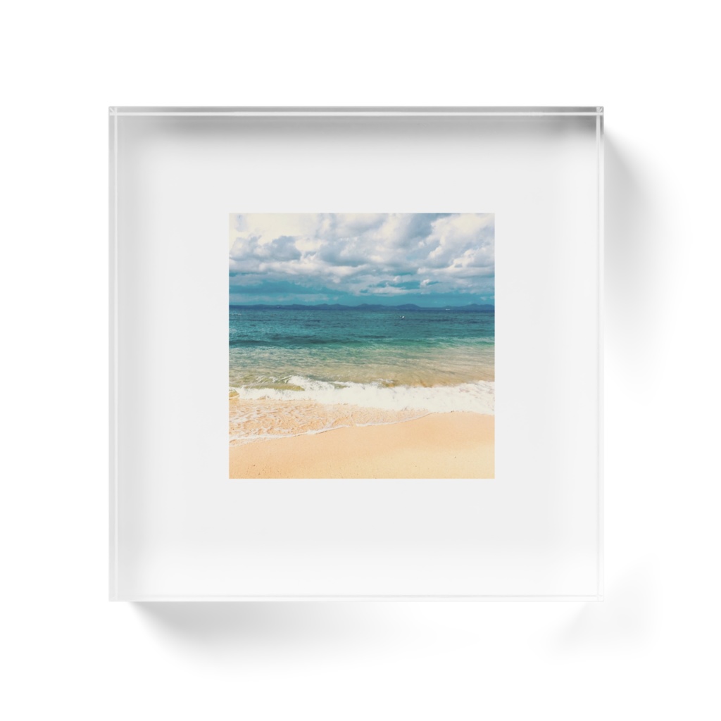 沖縄の綺麗な海アクリルブロック