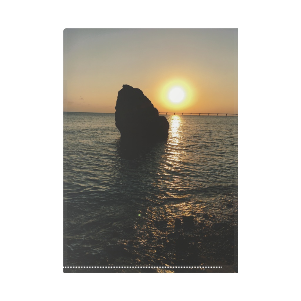 夕焼けクリアファイル