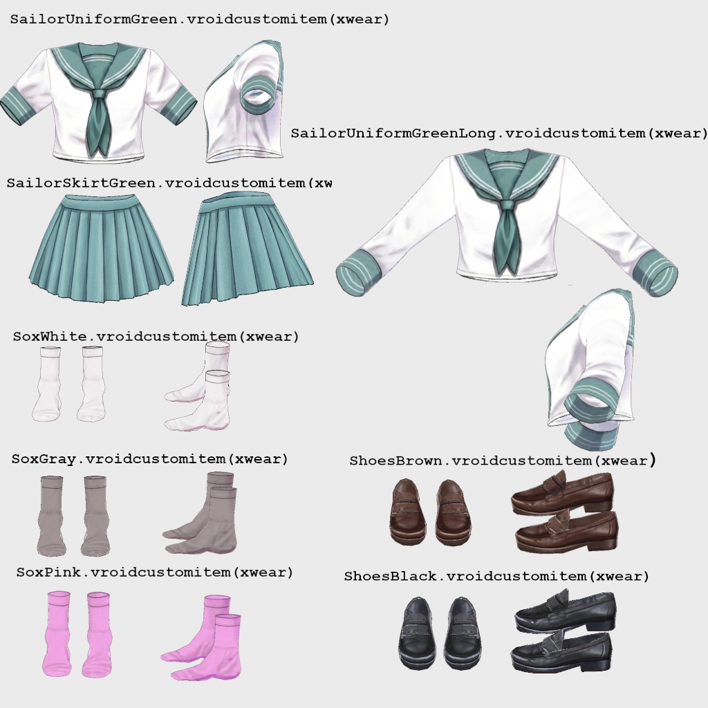 VRoidセーラー服
