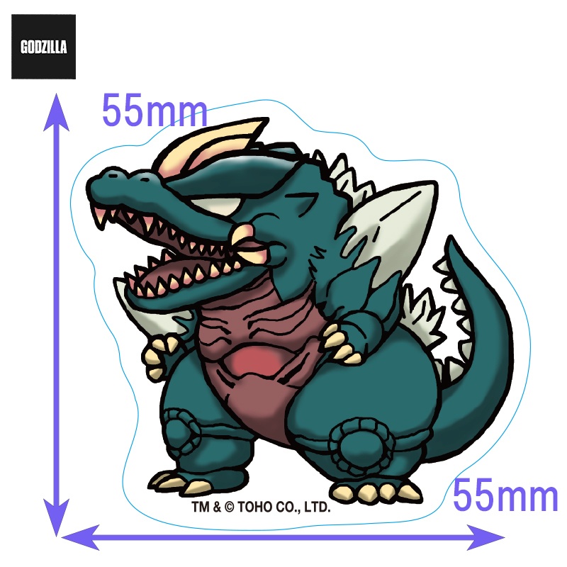 ダイカットステッカー　スペースゴジラ