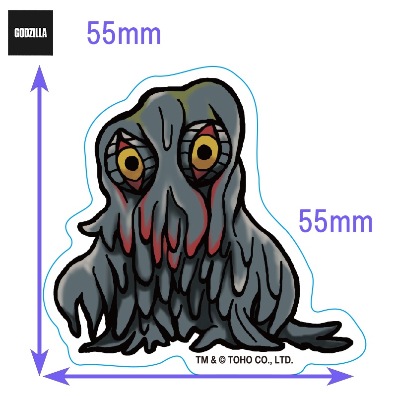 ダイカットステッカー　ヘドラ