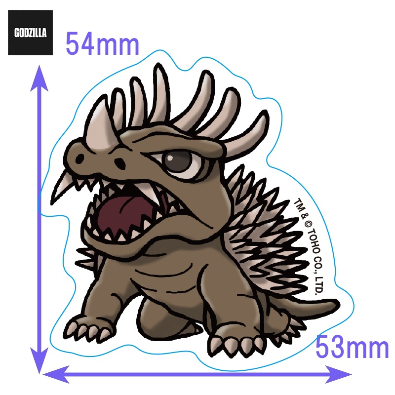 ダイカットステッカー　アンギラス