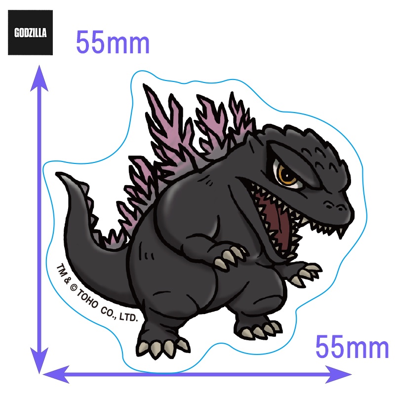ダイカットステッカー　ゴジラ（1999）