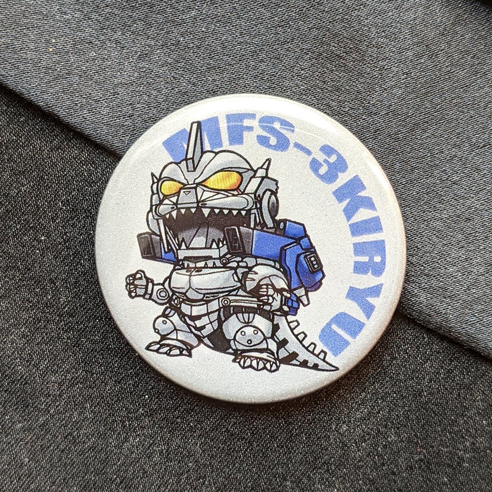 リフレクター缶バッチ 3式機龍