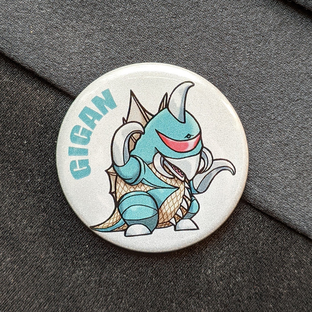 リフレクター缶バッチ ガイガン（1972）