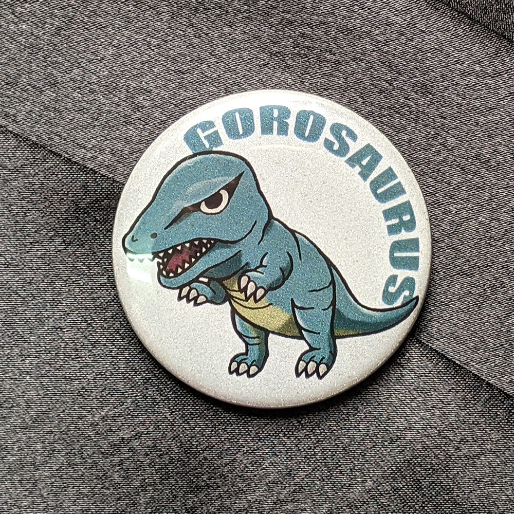リフレクター缶バッチ ゴロザウルス