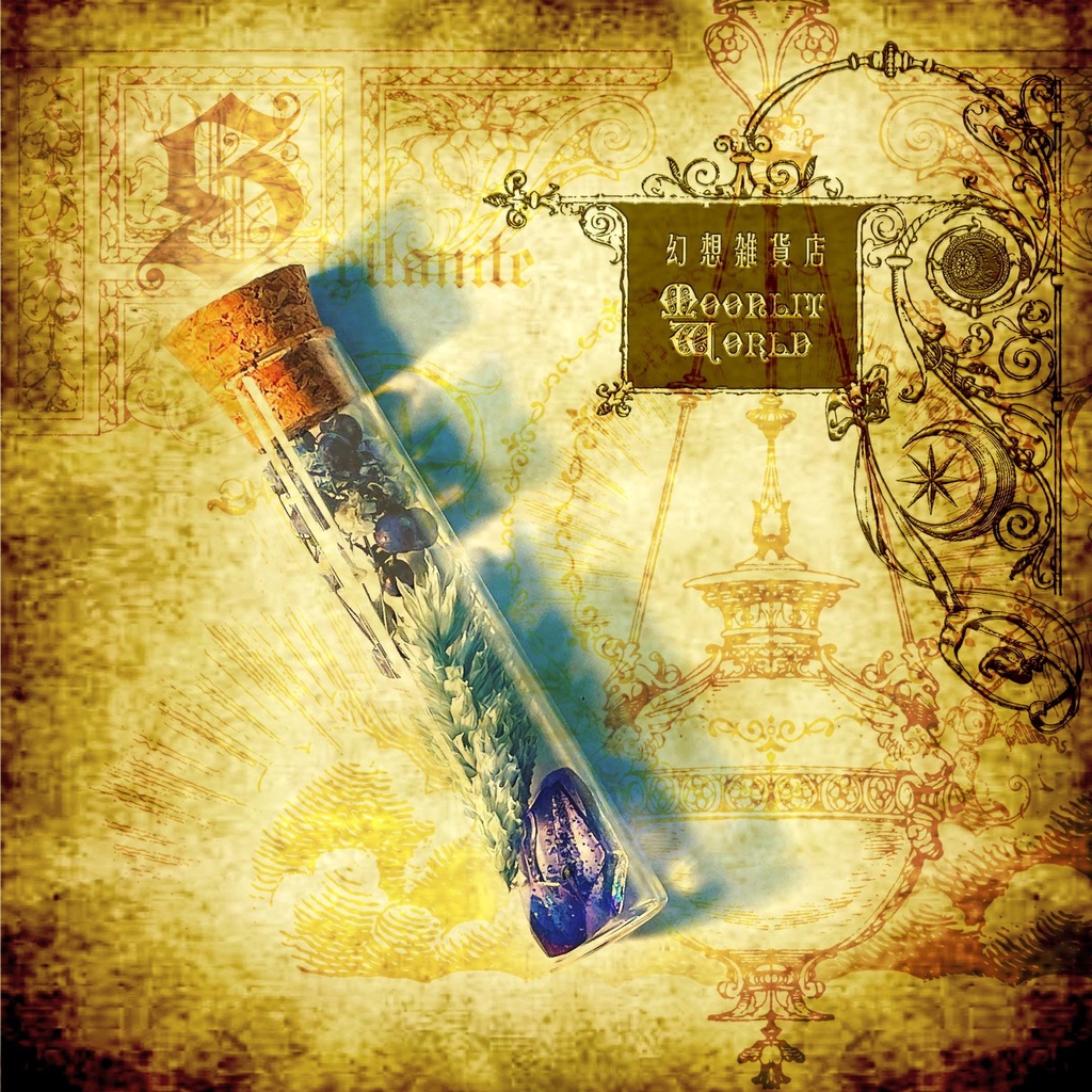 𝑀𝑜𝑜𝑛𝑙𝑖𝑡 𝑏𝑜𝑡𝑡𝑙𝑒「幻惑の庭園」