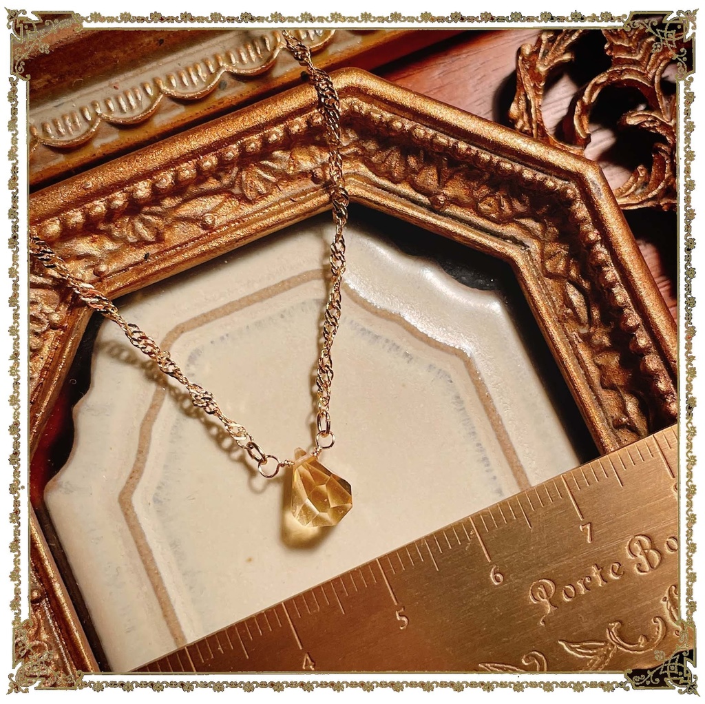 【特別価格】『シトリン』宝石缶入りアクセサリー