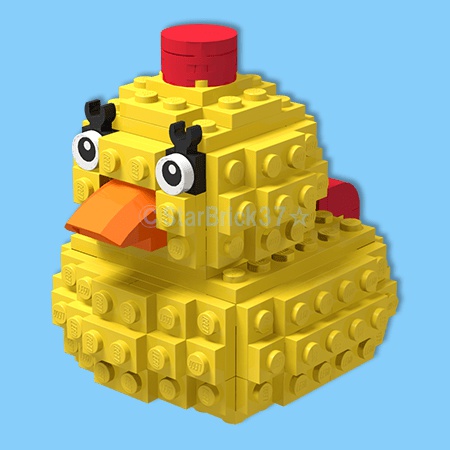 レゴ(LEGO):アヒルのガー助の作り方 - 37☆インストマーケットBOOTH店